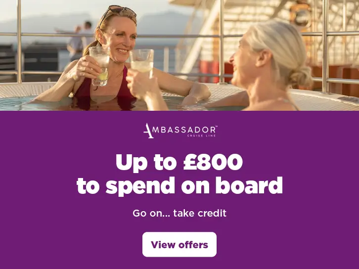 Ambassador Up to £800 onboard spend